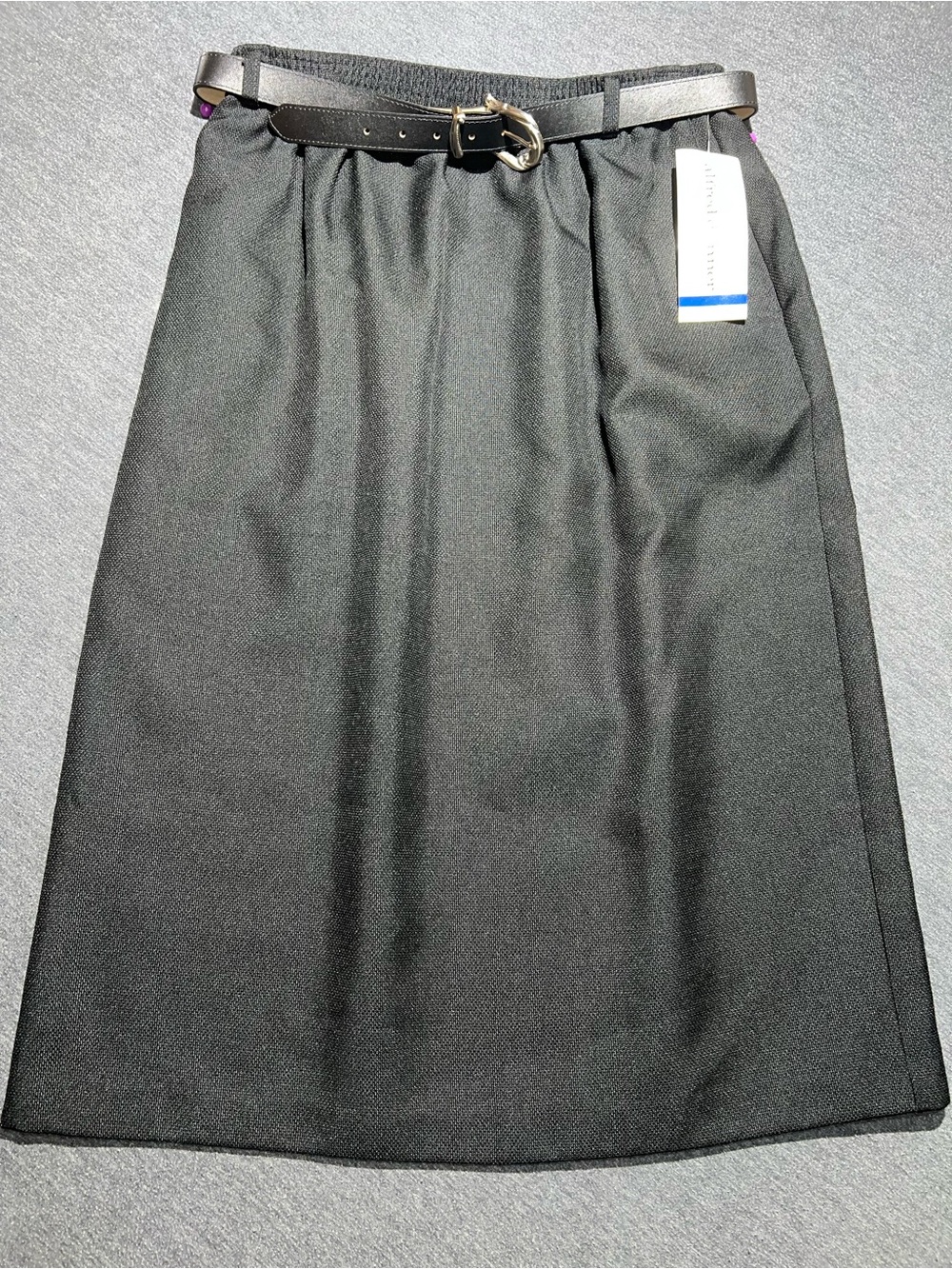 Alfred Black Pencil Skirt with Belt